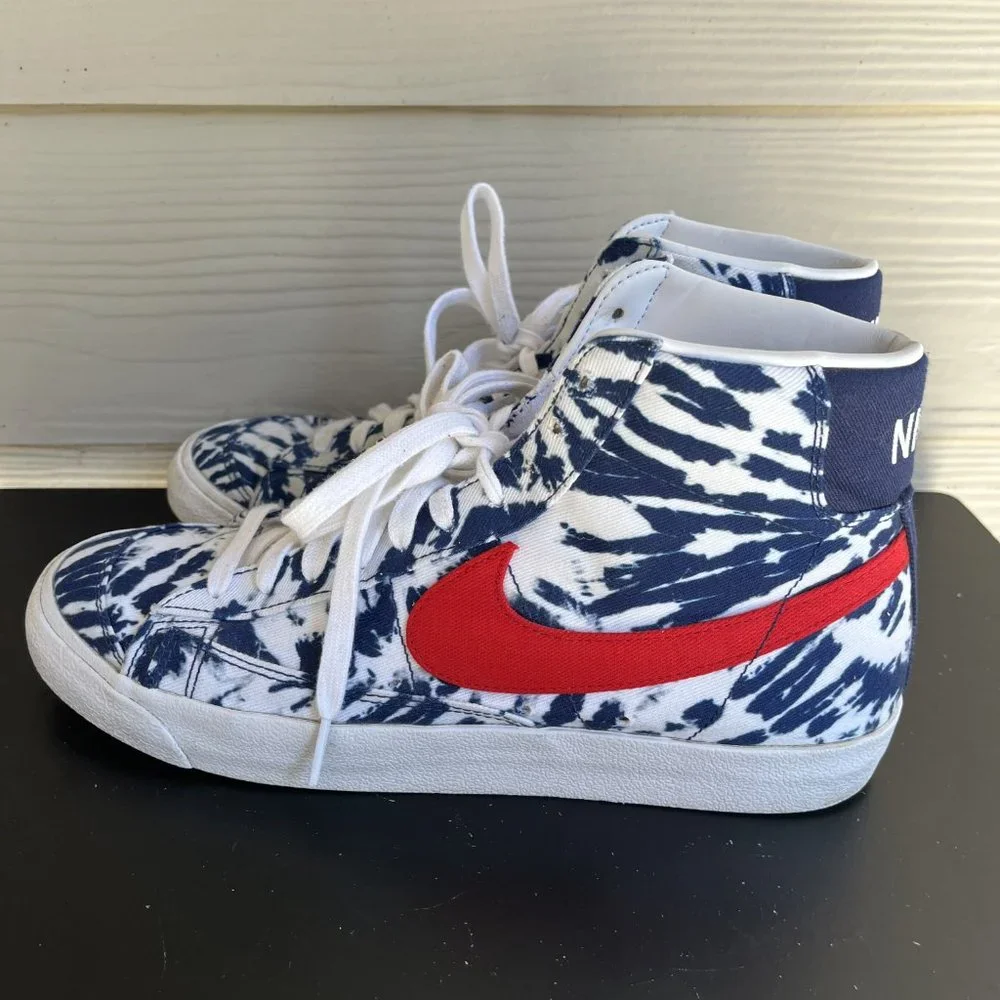 Nike Men's Blazer Mid 77 Vintage Tie Dye Shoes Sneakers 10.5 Style CZ7874-600